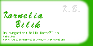 kornelia bilik business card